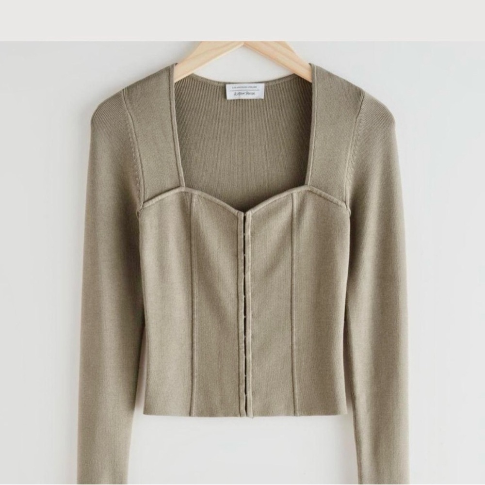 & Other Stories Knit Corset Top